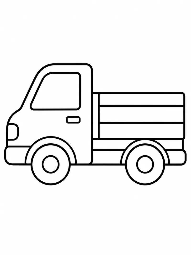 Раскраска Грузовичок